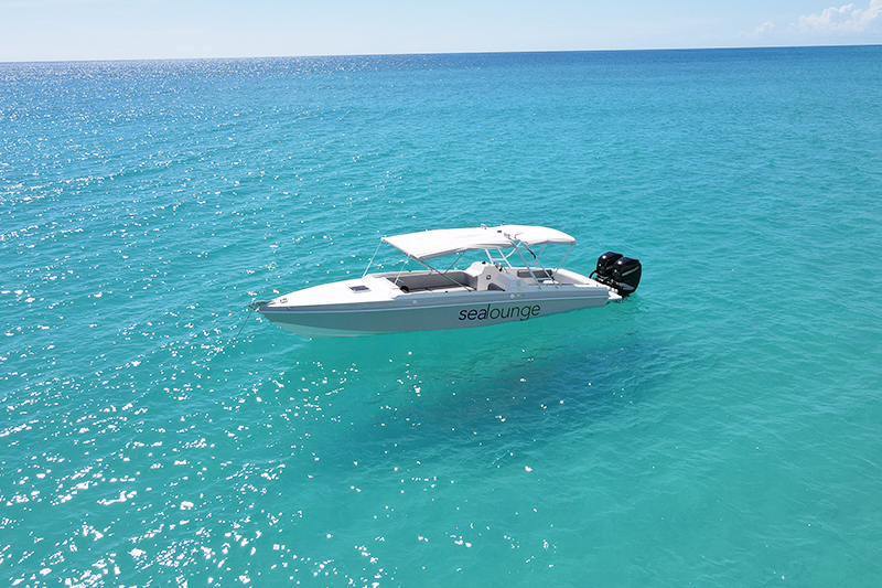 The Apache 35 is an elegantly designed yacht, with clean lines.