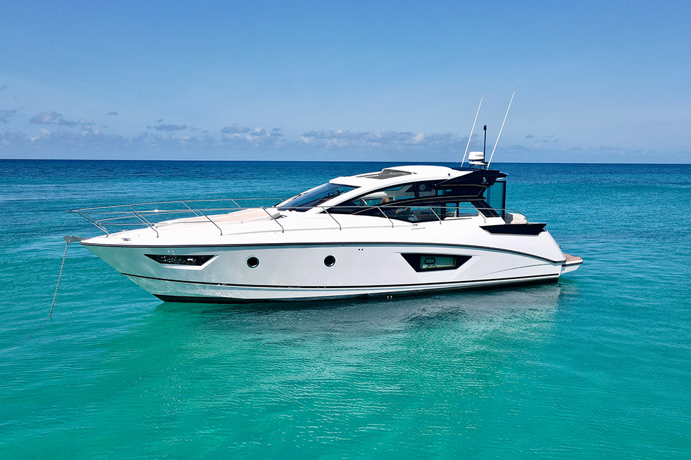 The Beneteau 48 is an elegantly designed yacht, with clean lines.