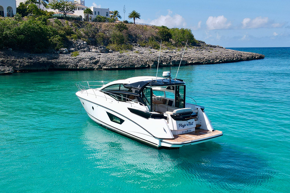 The VanDutch 55 is an elegantly designed yacht, with clean lines.