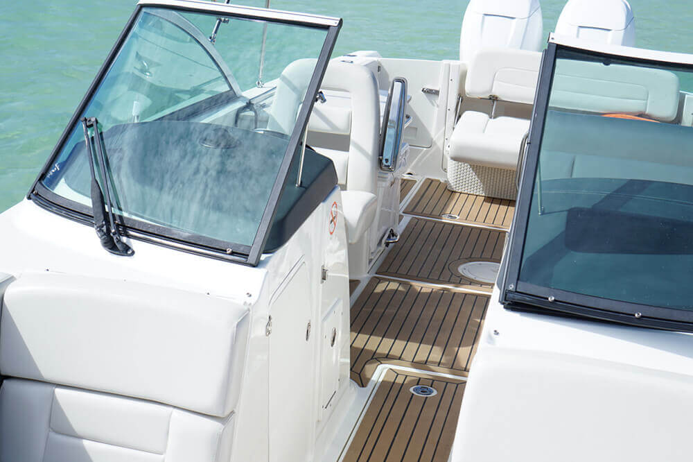 The Boston 27 is an elegantly designed yacht, with clean lines.