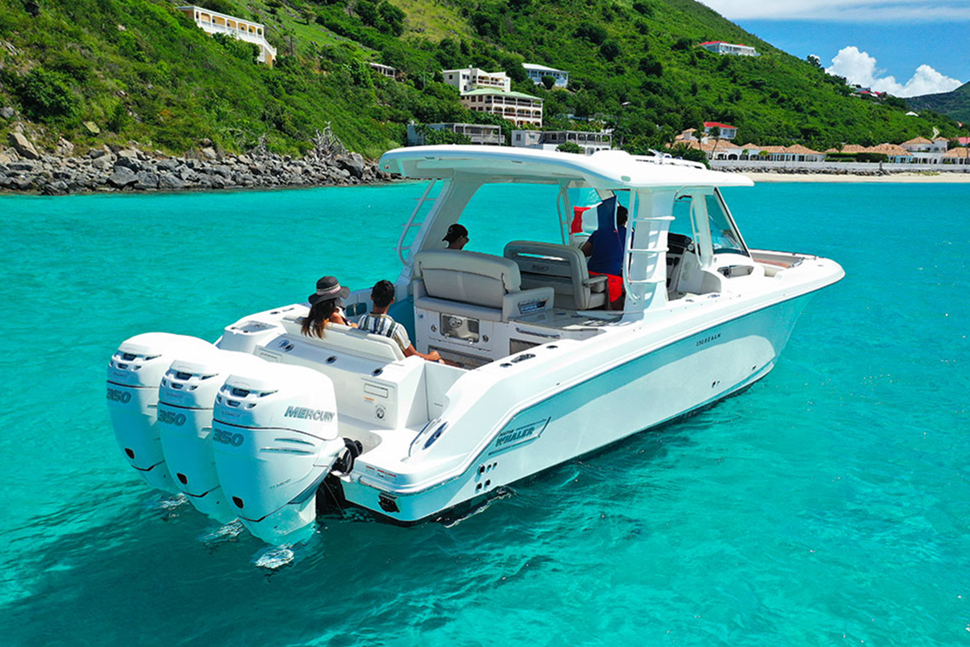 The Boston 35 is an elegantly designed yacht, with clean lines.