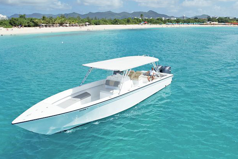 The Calypso Marine 37 is an elegantly designed yacht, with clean lines.