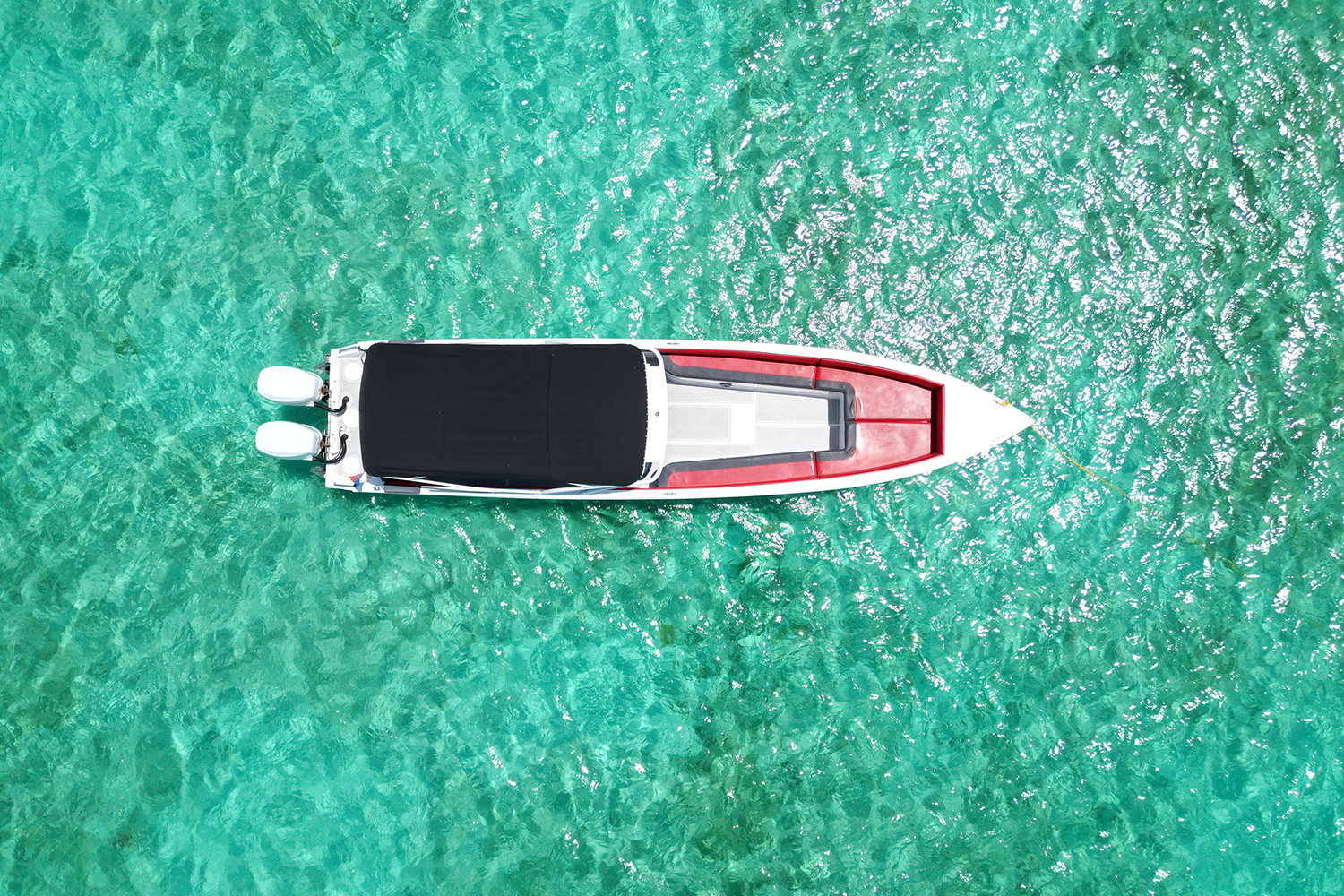 The Cigarette 36 is an elegantly designed yacht, with clean lines.