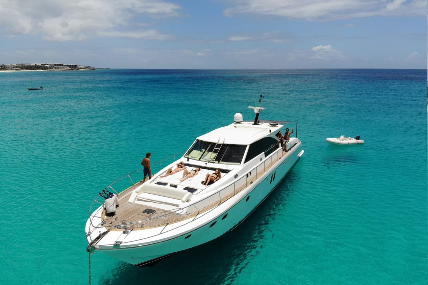 The Couach 71 is an elegantly designed yacht, with clean lines.