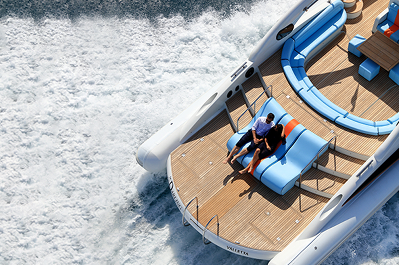 The Opera 60 is an elegantly designed yacht, with clean lines.