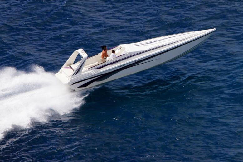 The Sonic 39 is an elegantly designed yacht, with clean lines.