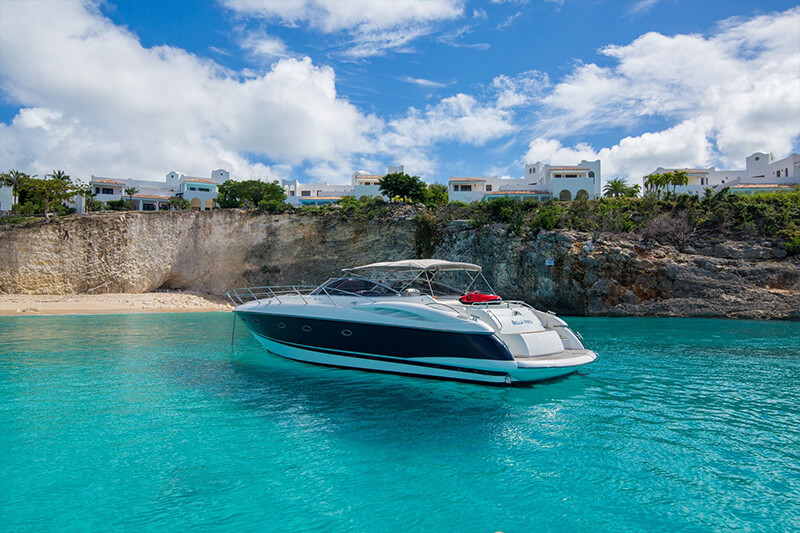 The Sunseeker 52 is an elegantly designed yacht, with clean lines.