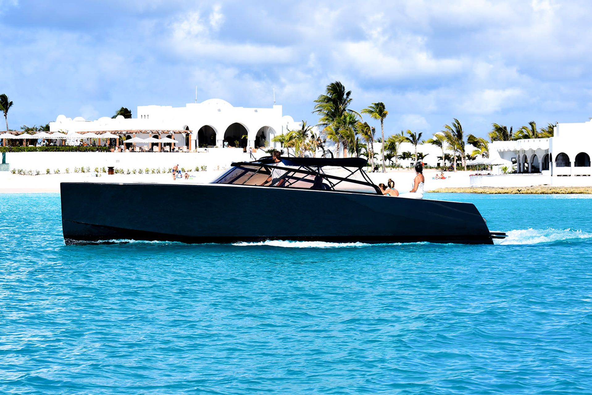 The VanDutch 40 is an elegantly designed yacht, with clean lines.