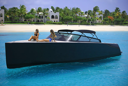 The VanDutch 40 is an elegantly designed yacht, with clean lines.