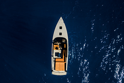 The VanDutch 40 is an elegantly designed yacht, with clean lines.